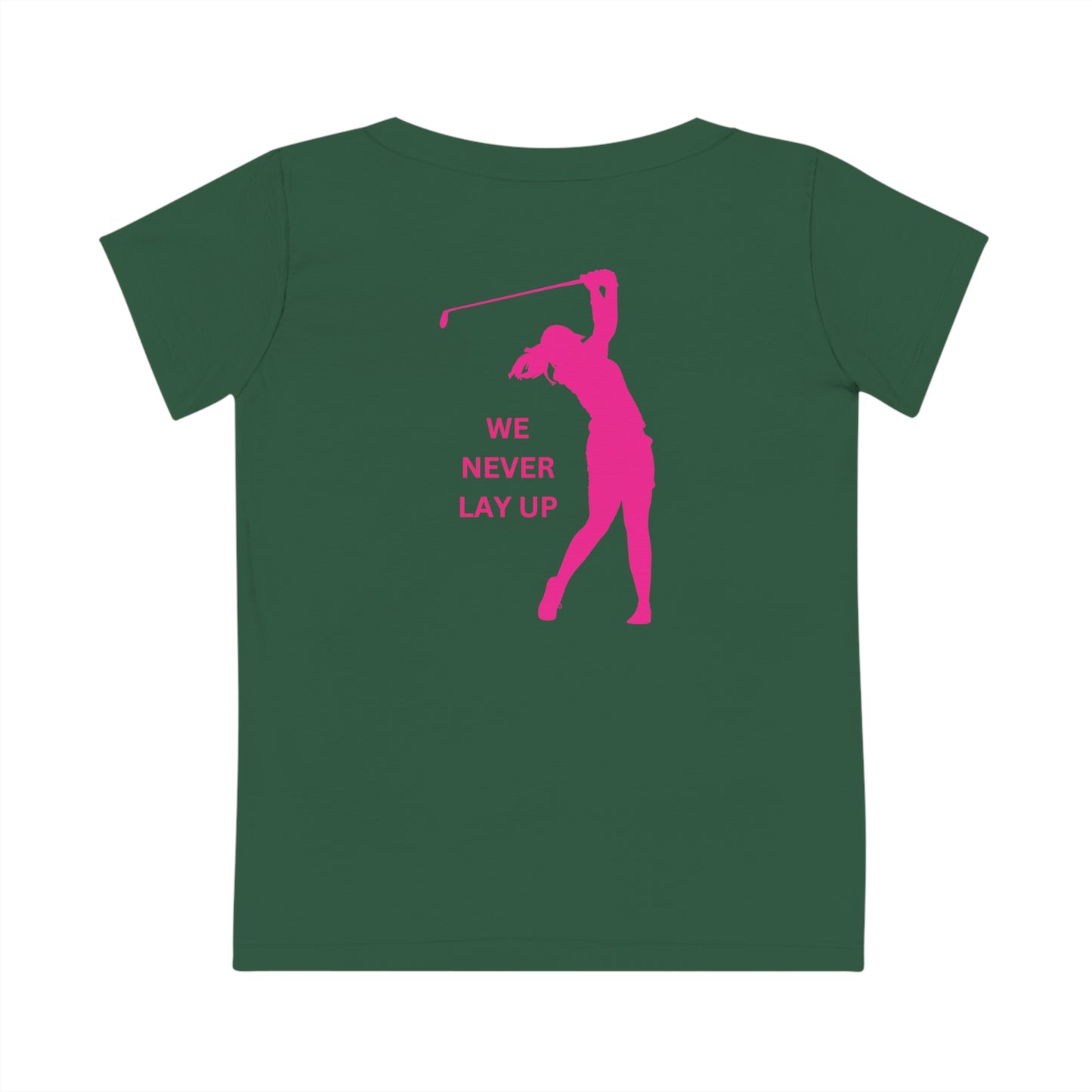 We Never Lay Up – Das perfekte Golfshirt für risikofreudige Golferinnen!