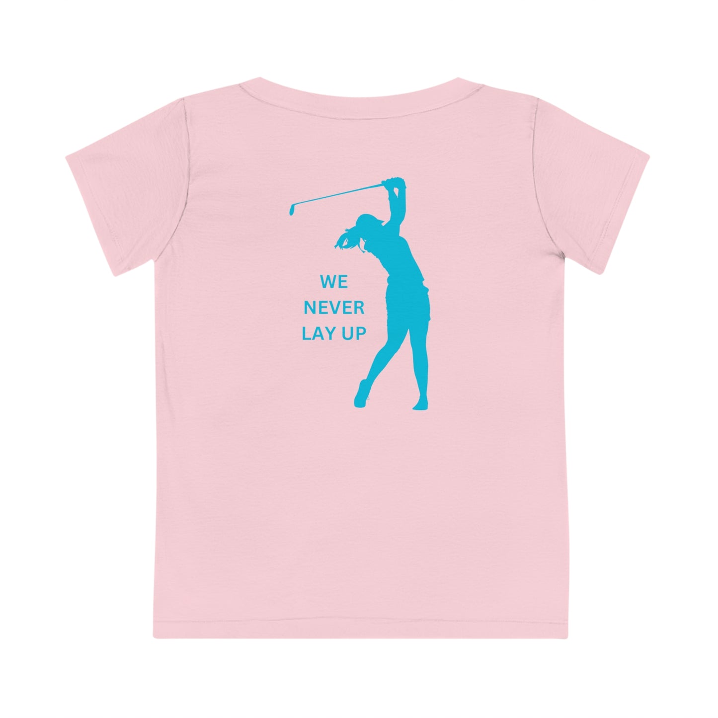 We Never Lay Up – Das perfekte Golfshirt für risikofreudige Golferinnen!