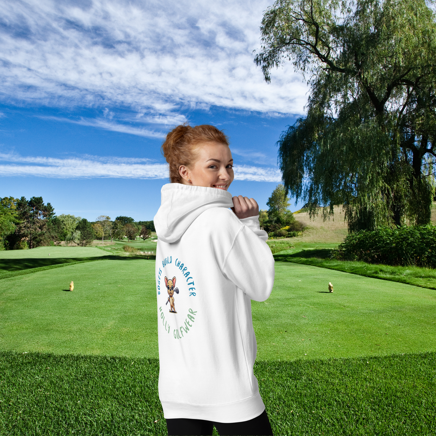 Holly Golfwear - Bogeys build character - Unisex-Kapuzenpullover