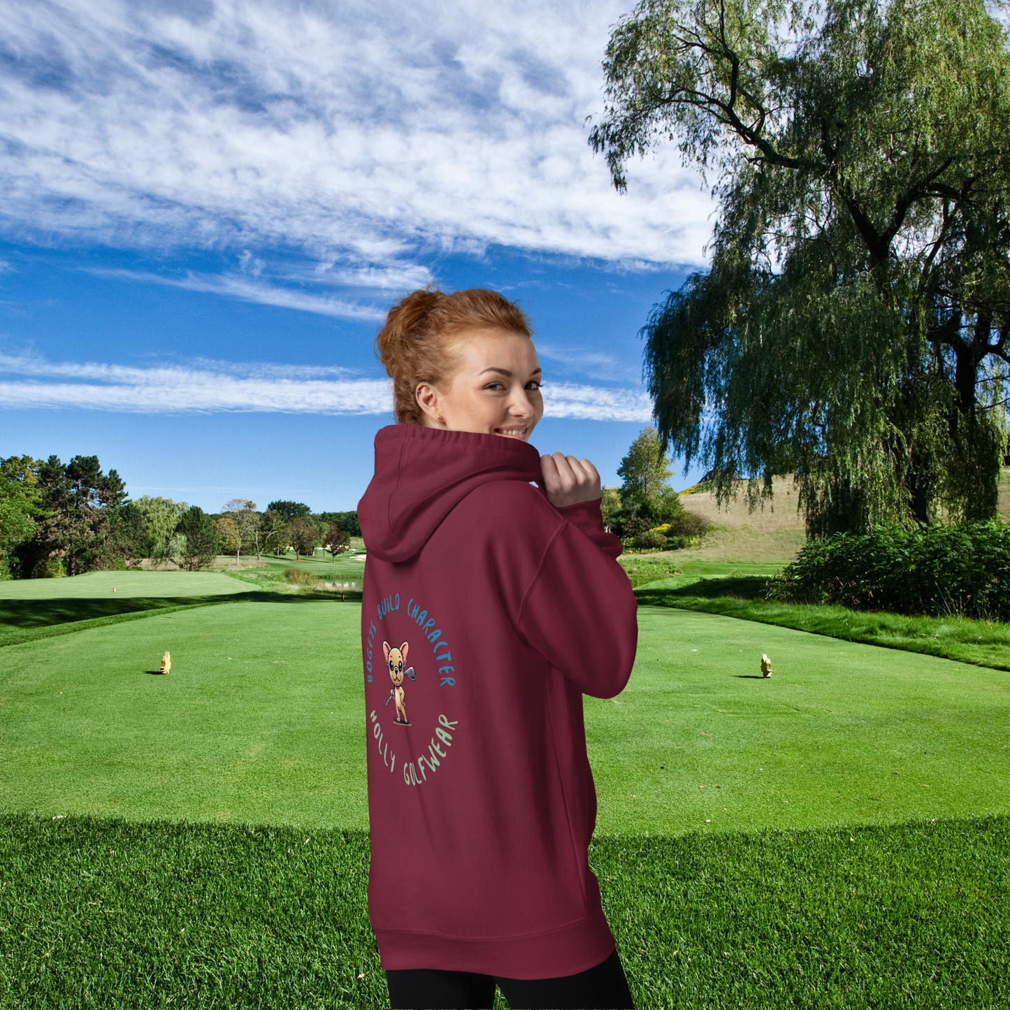 Holly Golfwear - Bogeys build character - Unisex-Kapuzenpullover