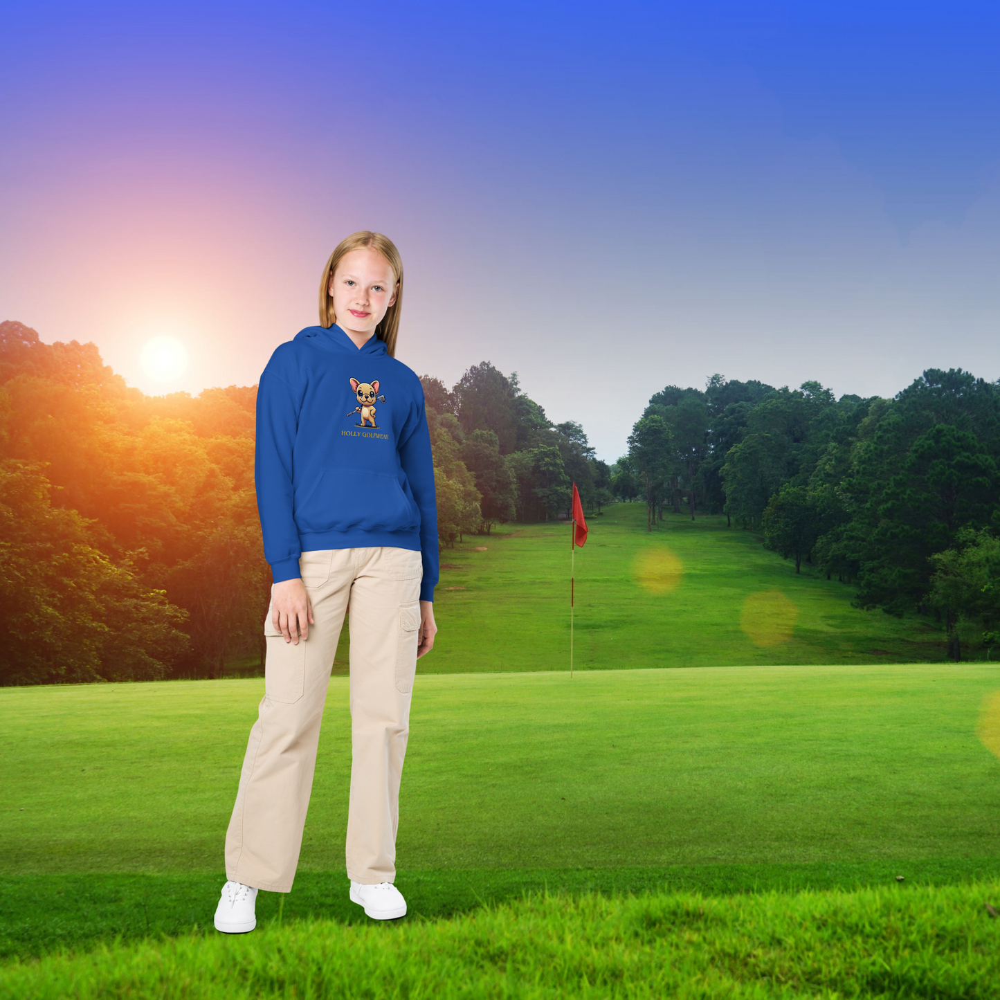 Holly Golfwear Youth Logo Hoodie