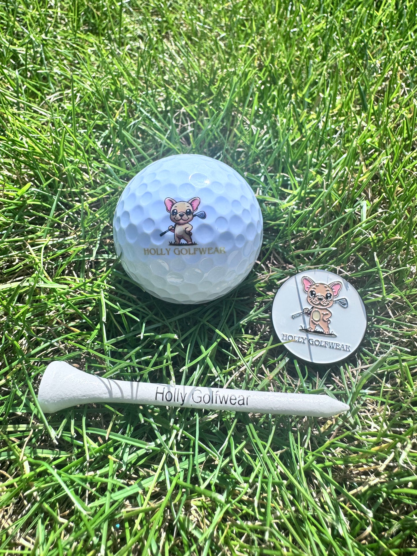 Holly Golfwear wooden tees, biodegradable